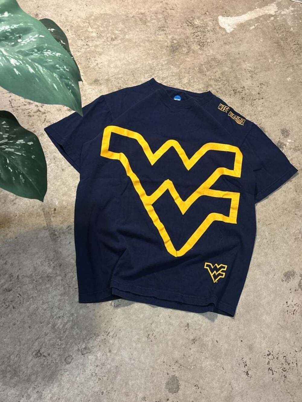 NCAA West Virginia Mountaineers Graphic T-Shirt Navy Blue